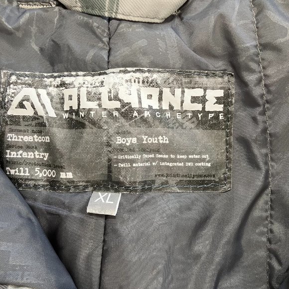 Allyance Winter Arch Tyoe Grayish Snowboarding Youth Pants - Picture 2 of 16